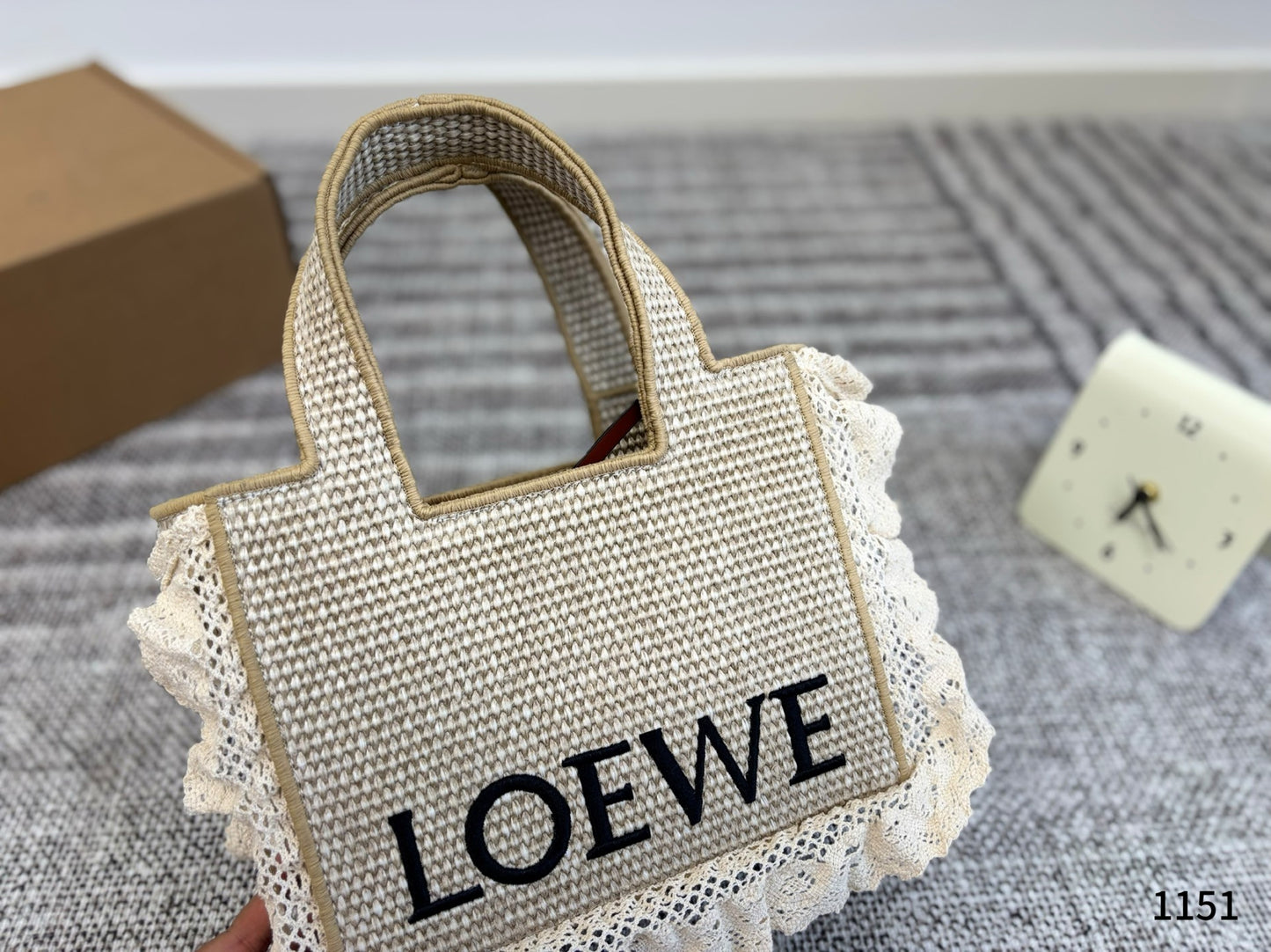 The summer island series introduces a straw tote bag