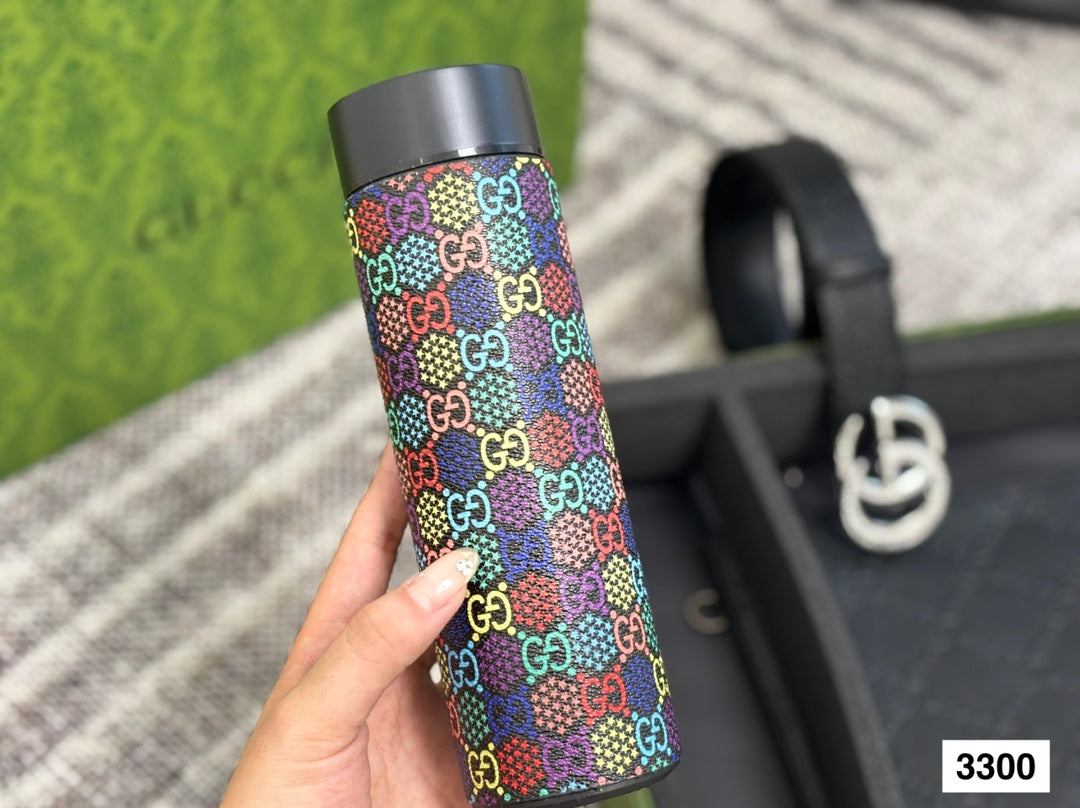 Belt + Clutch + Water Cup Set Cowhide Belt