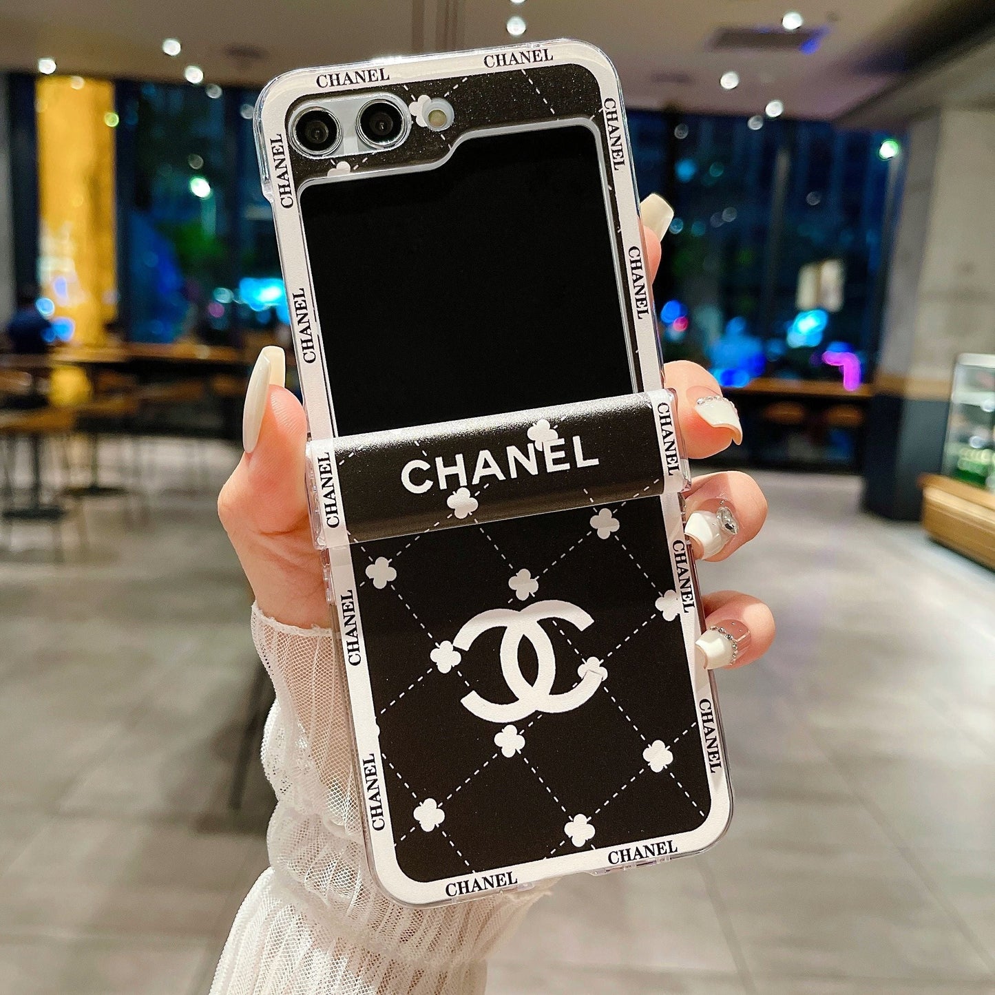 Fashion Pearl Wristband Case for Galaxy Z Flip