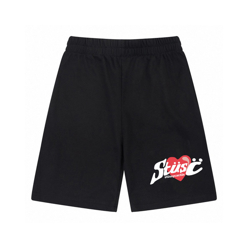 Heart lettering side basic shorts
