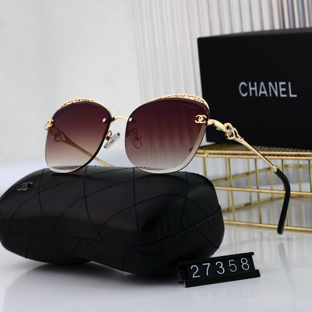 7 colors high-definition lens thin lens frameless metal sunglasses 27358