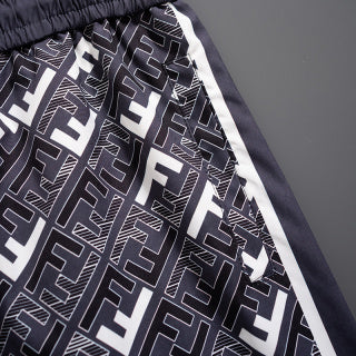 2025 latest black textured shorts beach pants