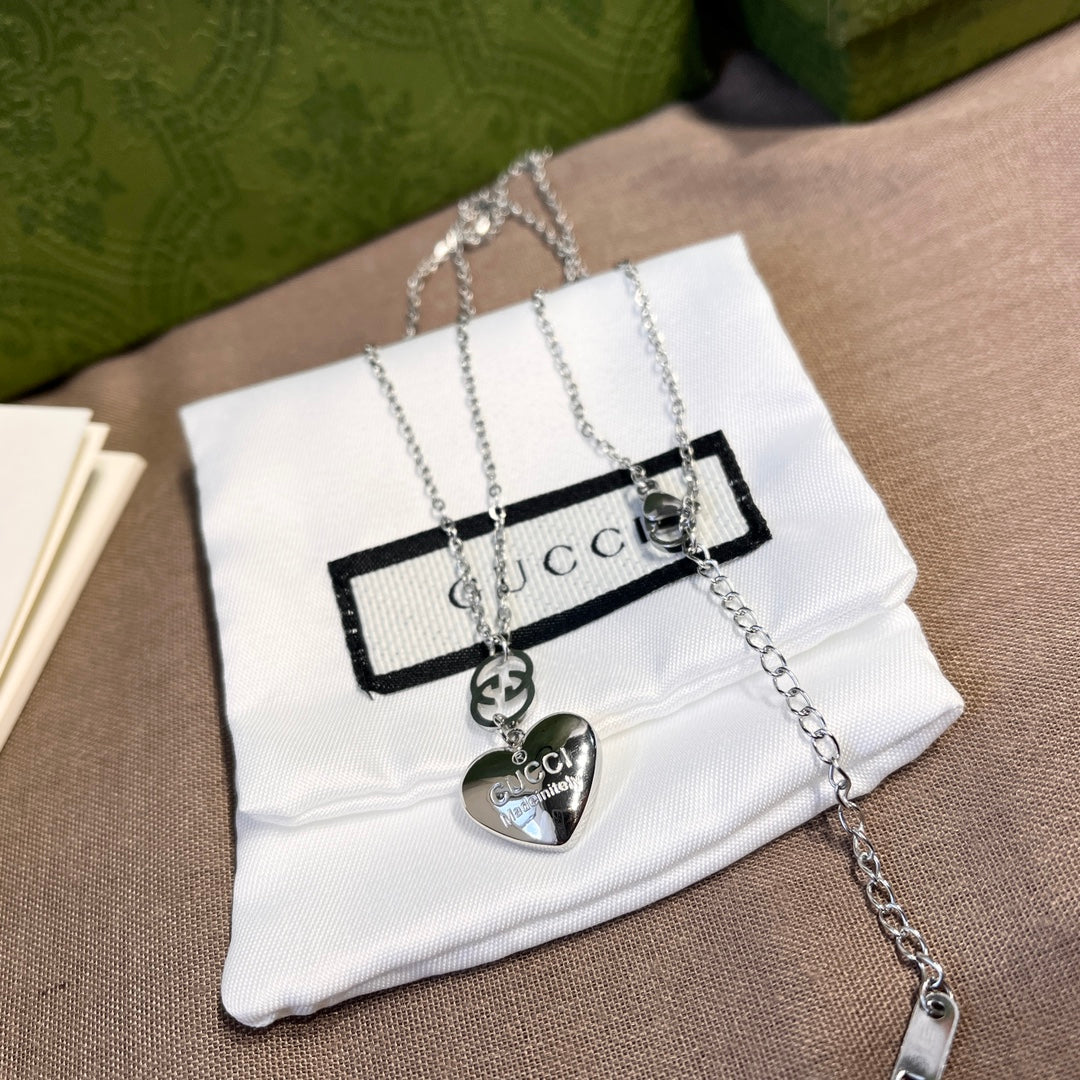 Double G Heart Necklace