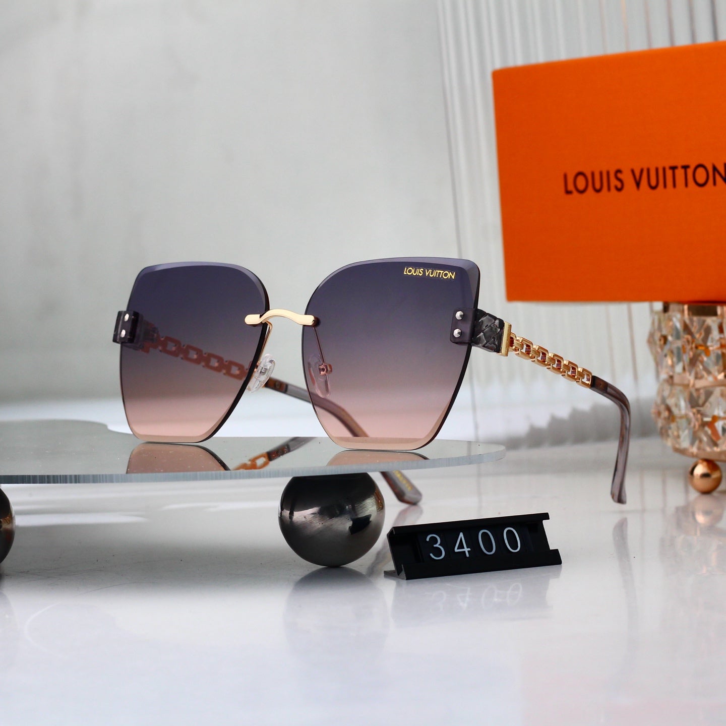 New Frameless Metal Sunglasses
