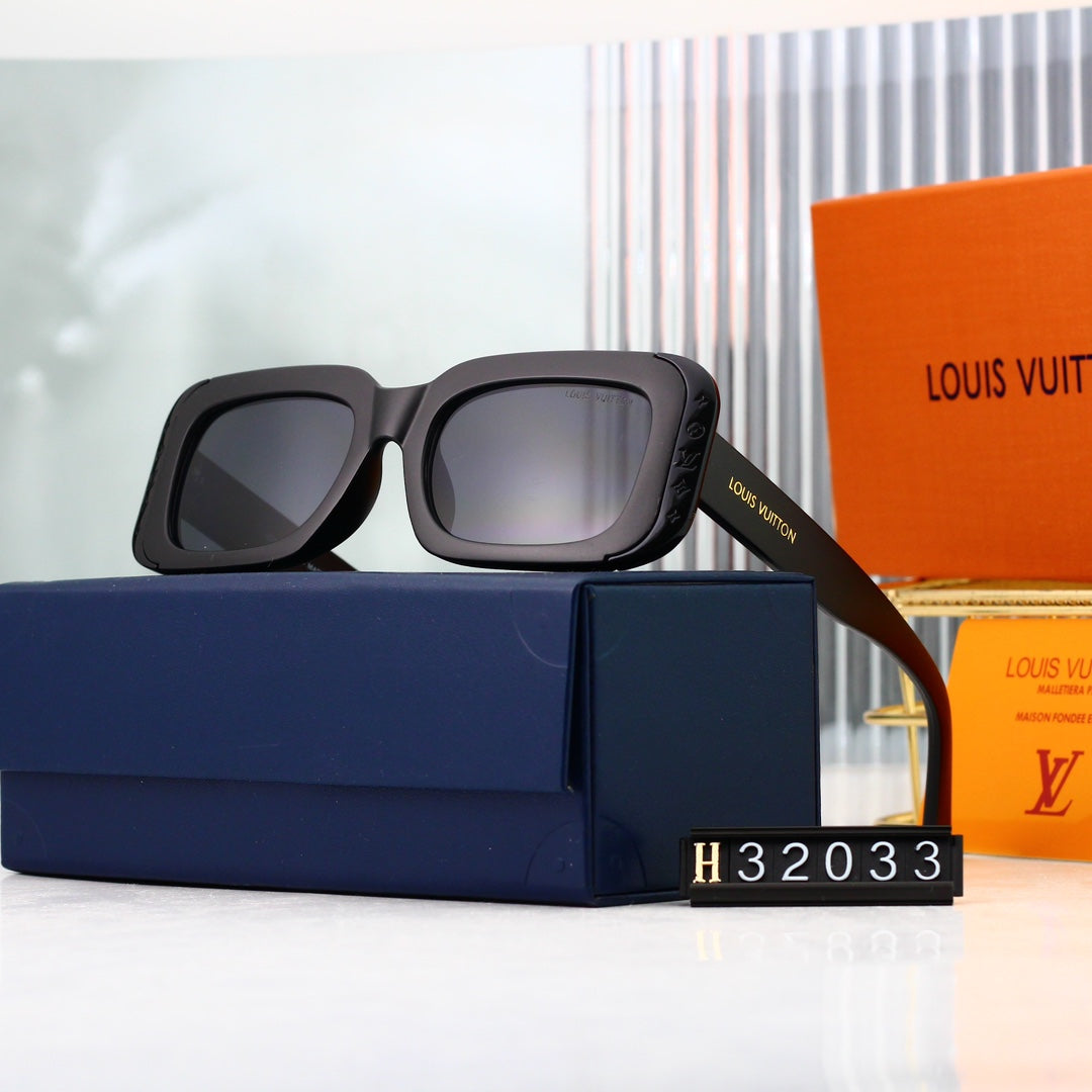 6-color HD lens thick frame full-cover sunglasses 32033