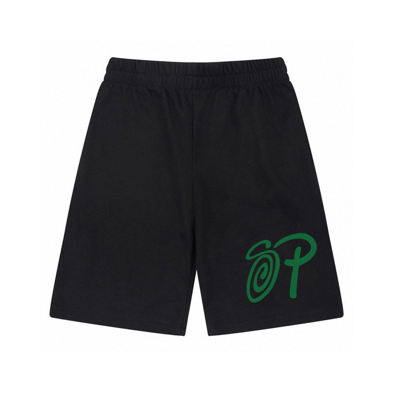 Basic shorts with incense letters on the sides