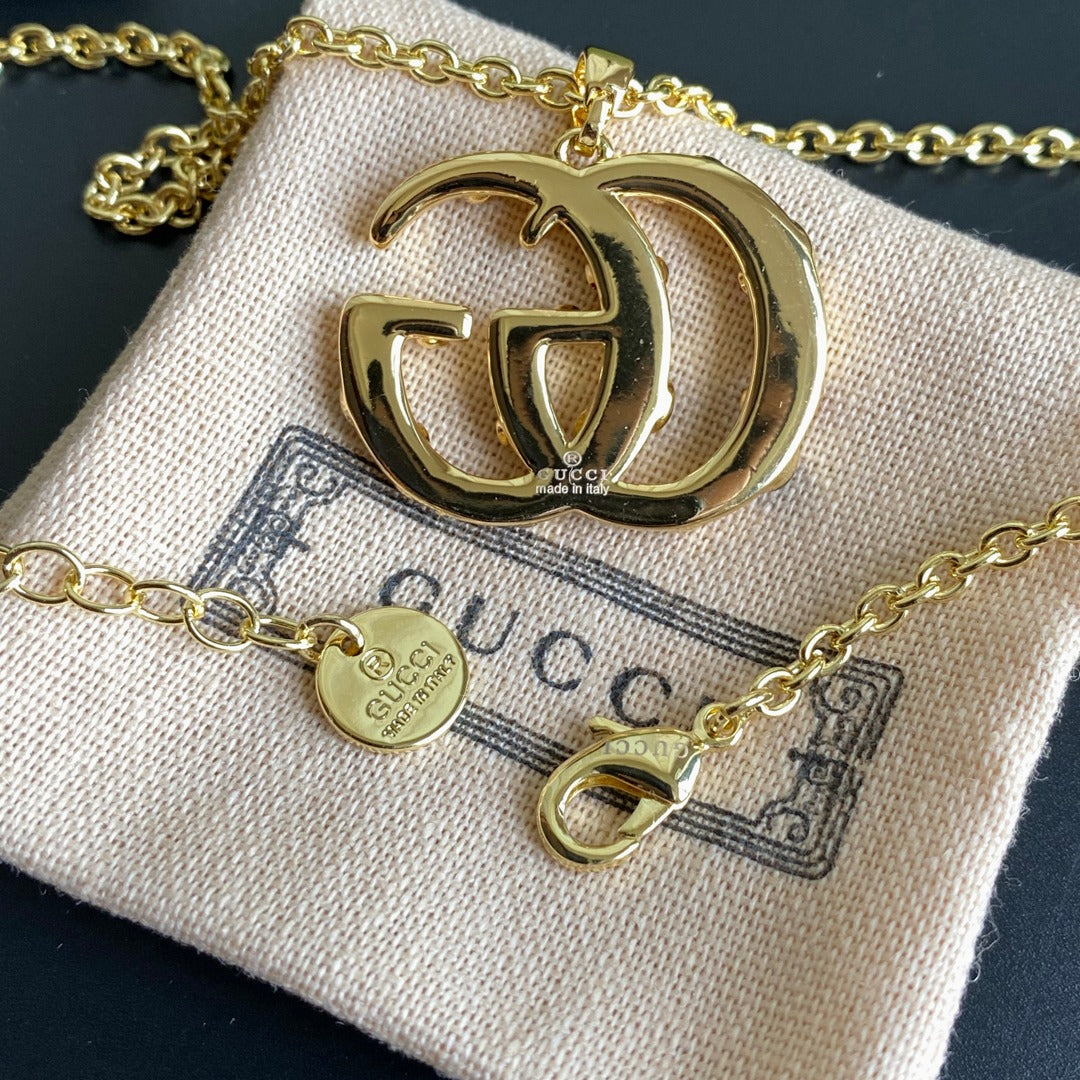 Irregular Colored Letter Pendant Necklace