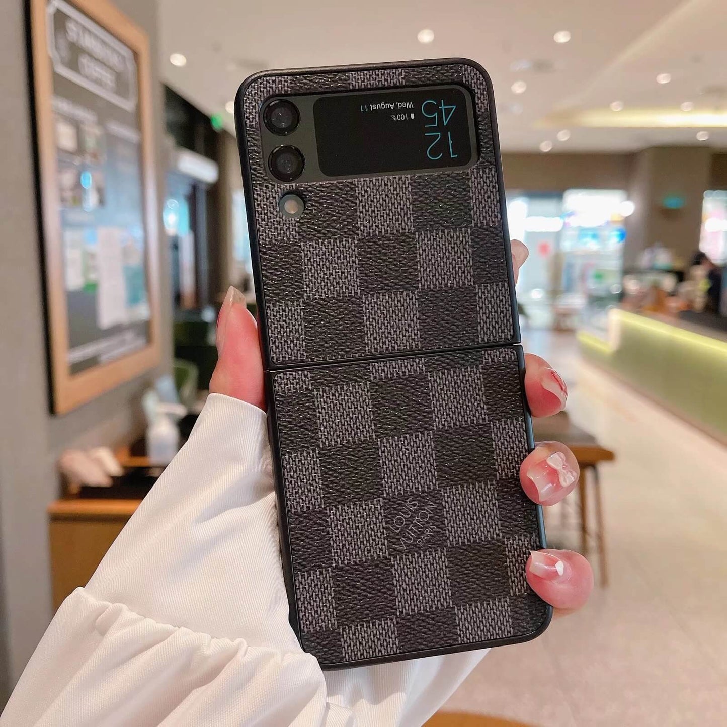 Leather Embossed Case for Galaxy Z Flip