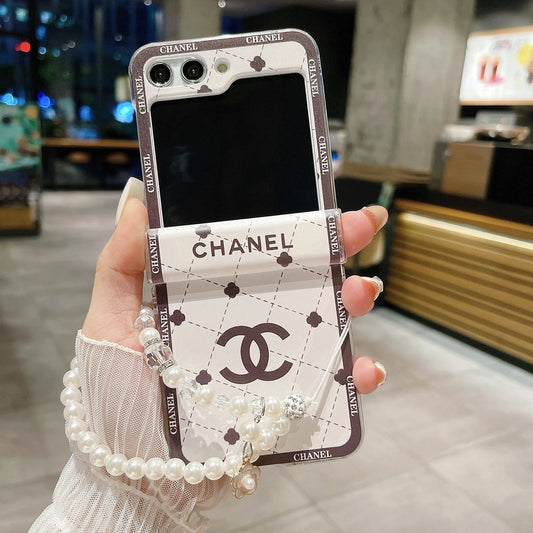 Fashion Pearl Wristband Case for Galaxy Z Flip