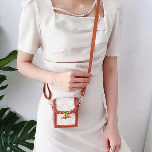 Vintage Arc de Triomphe Small Mobile Phone Bag