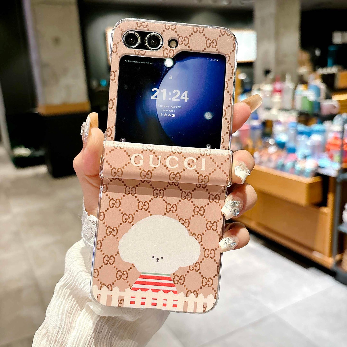 Cute Cartoon Bracelet Flip Case