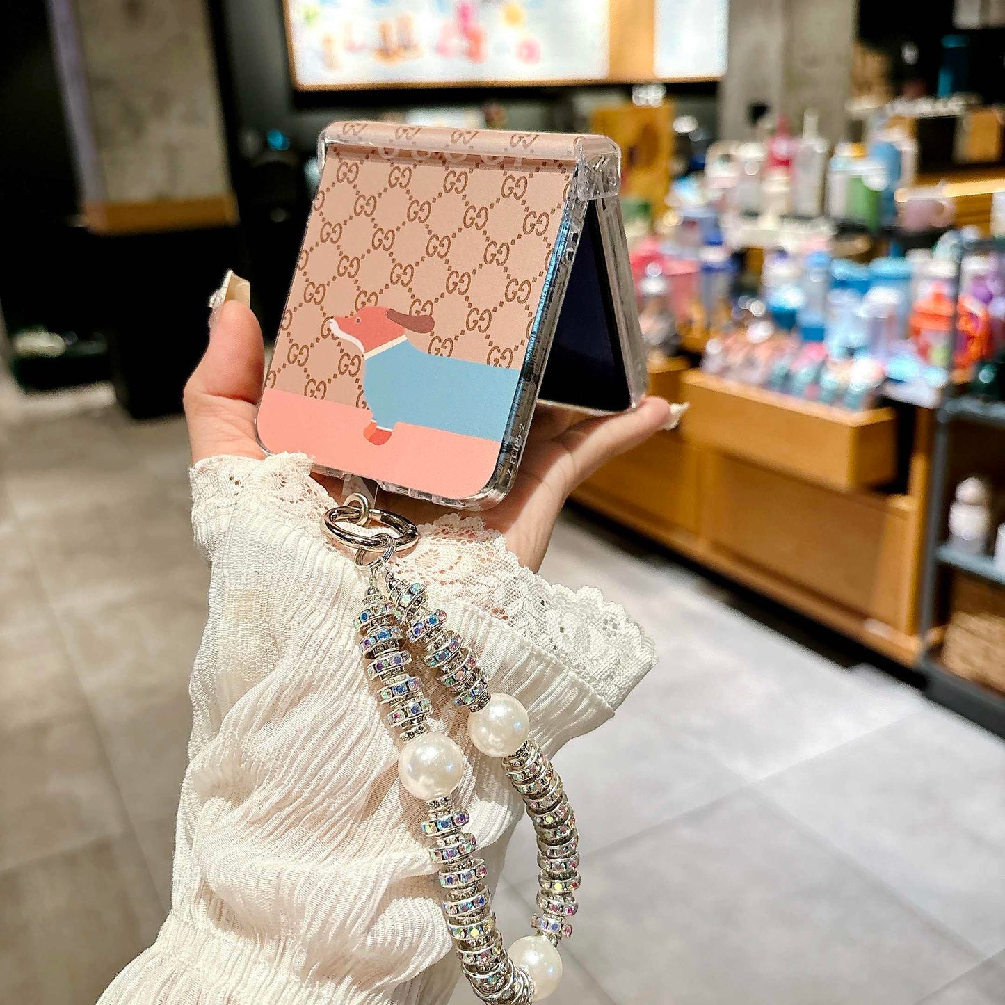 Cute Cartoon Bracelet Flip Case