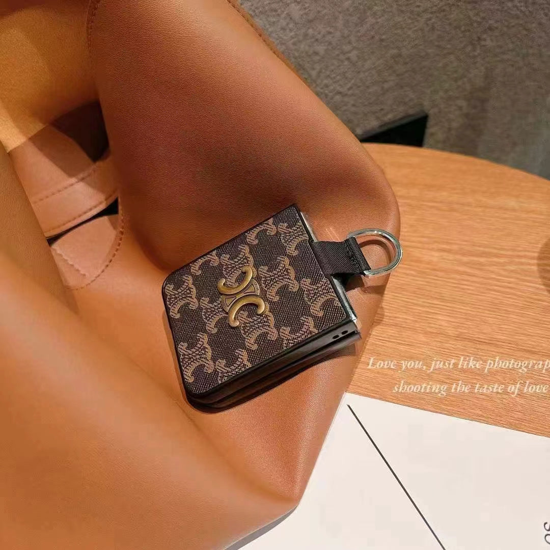 Arc de Triomphe Embossed Ring Leather Case