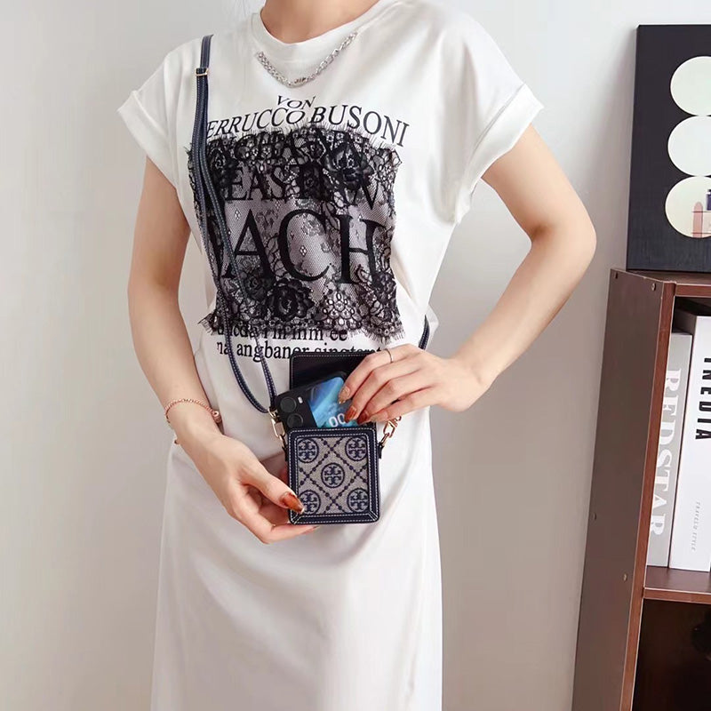 Vintage Embossed Small Mobile Phone Bag
