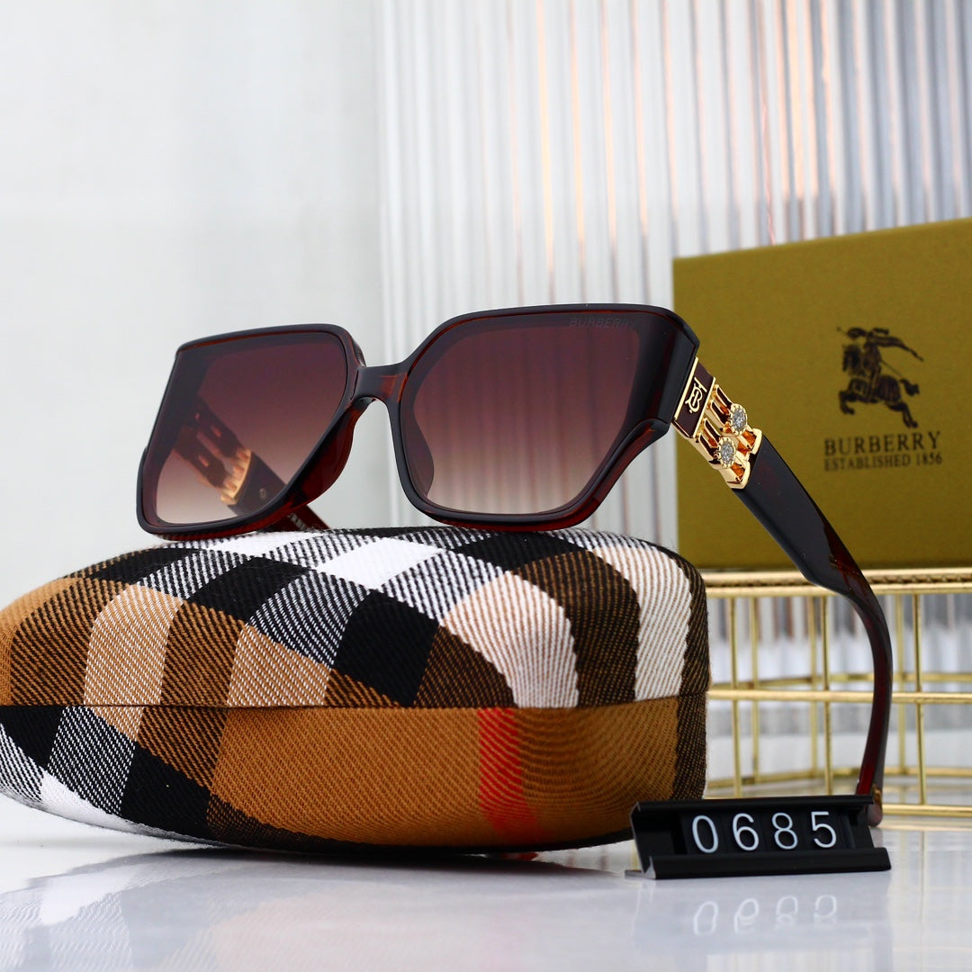7-color curved nylon HD lens full frame design Sunglasses 0685
