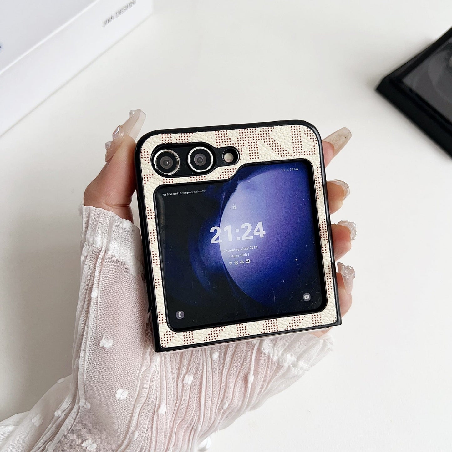 Fashion Embossed Case for Galaxy Z Flip