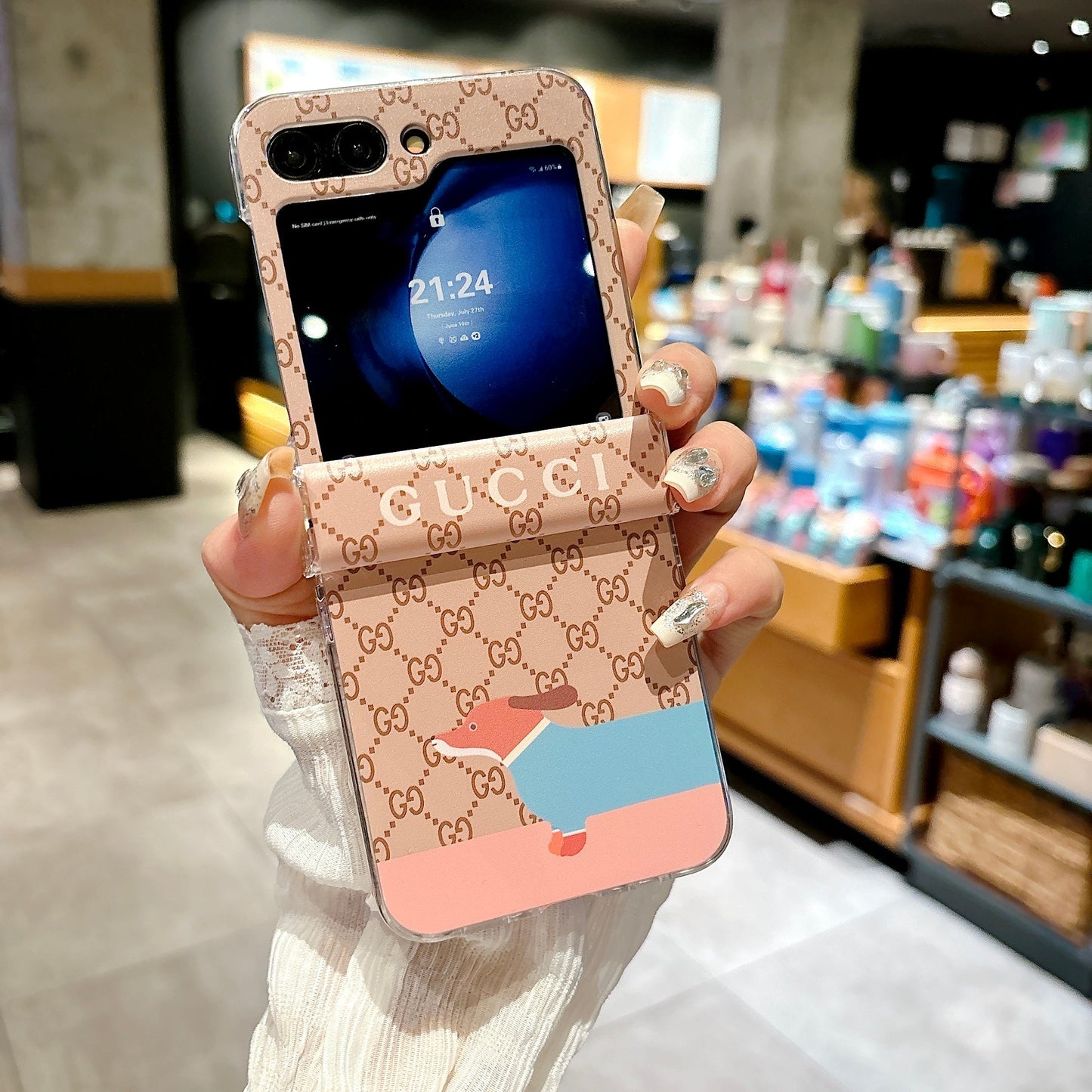 Cute Cartoon Bracelet Flip Case