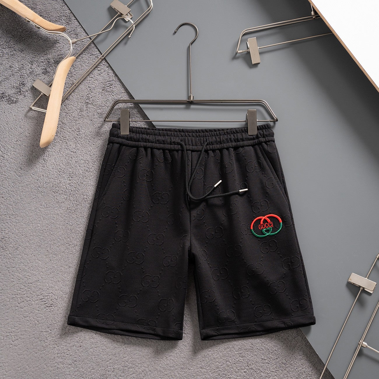 Summer shorts in various fabrics with embroidery patterns
