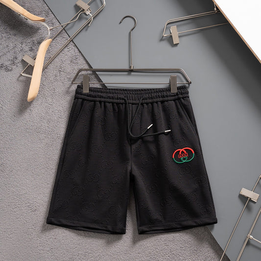 Summer shorts in various fabrics with embroidery patterns