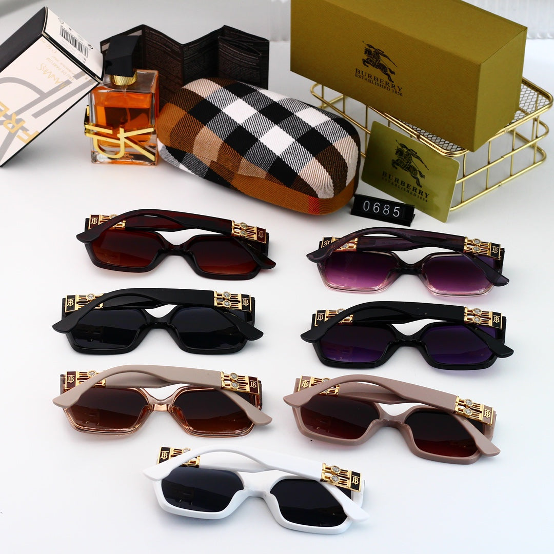 7-color curved nylon HD lens full frame design Sunglasses 0685