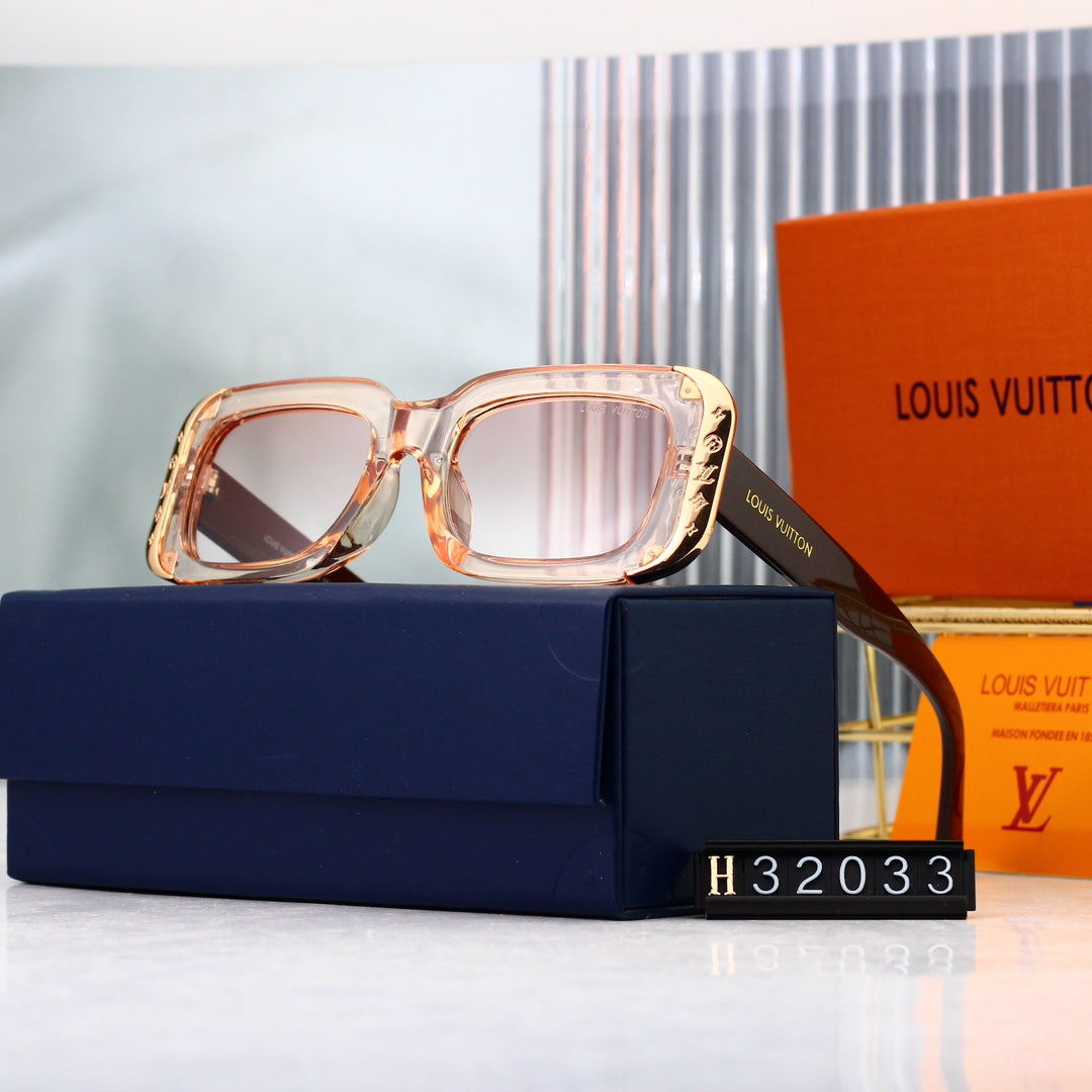 6-color HD lens thick frame full-cover sunglasses 32033
