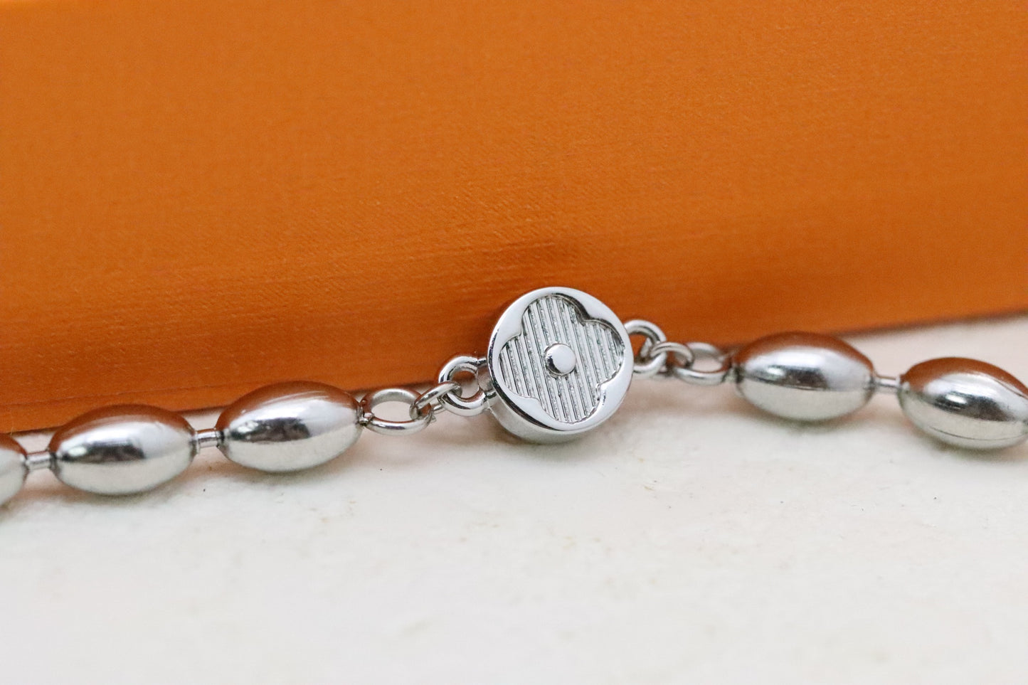 Colorful Pearl Floral Letter Bracelet