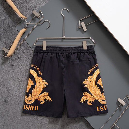 2025 latest golden quick-drying shorts beach pants