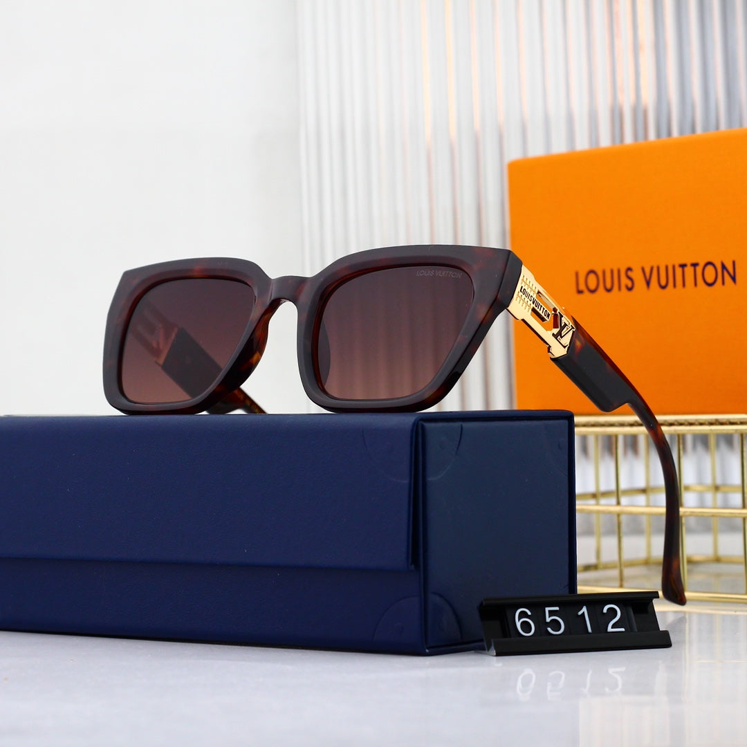 5-color hot-selling new cat-eye full-frame sunglasses 6512