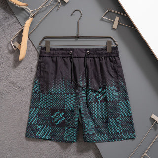 2025 latest black and green beach shorts with panoramic HD logo design