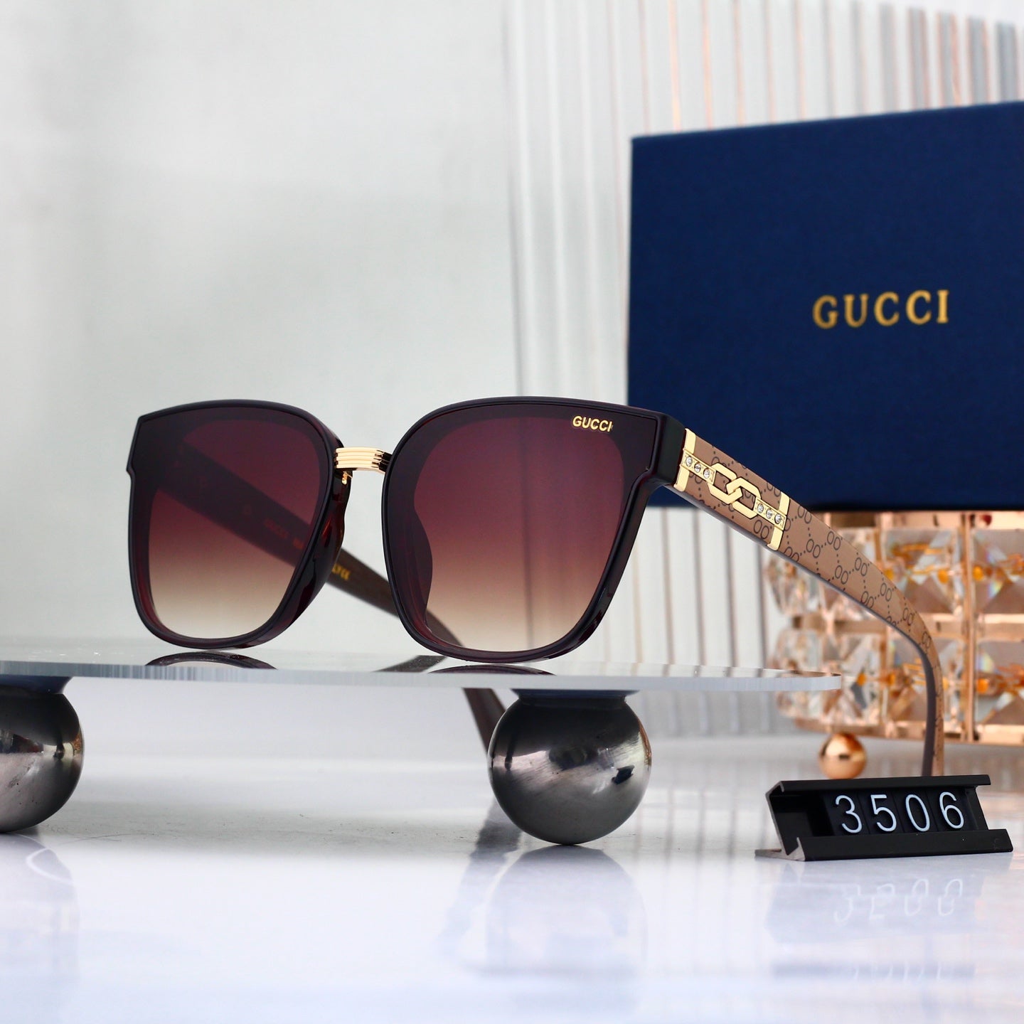 Full Frame Cat Shape Gradient Sunglasses