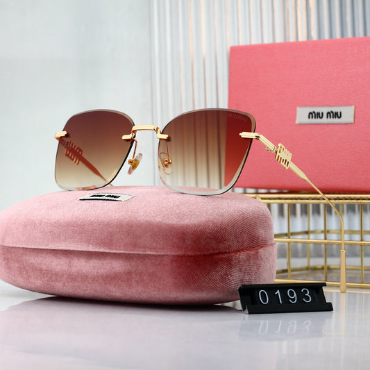 6-color high-definition lens frameless metal sunglasses 0193