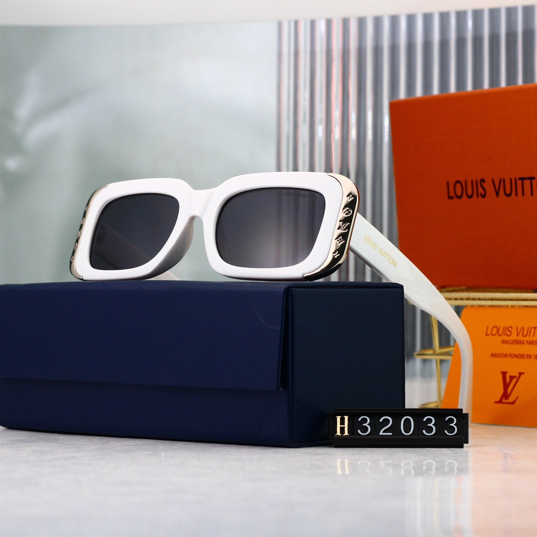 6-color HD lens thick frame full-cover sunglasses 32033