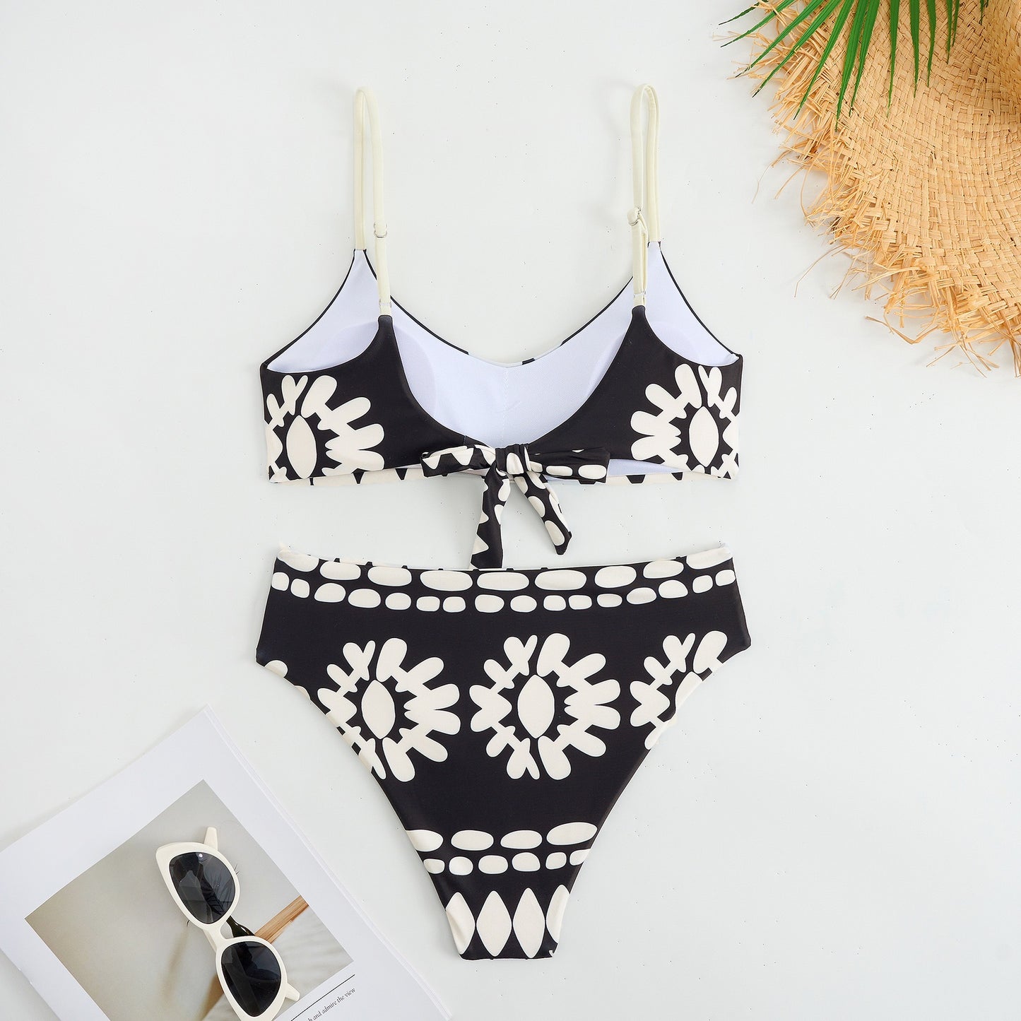 New Black Fashion Pattern Bikini X-15501