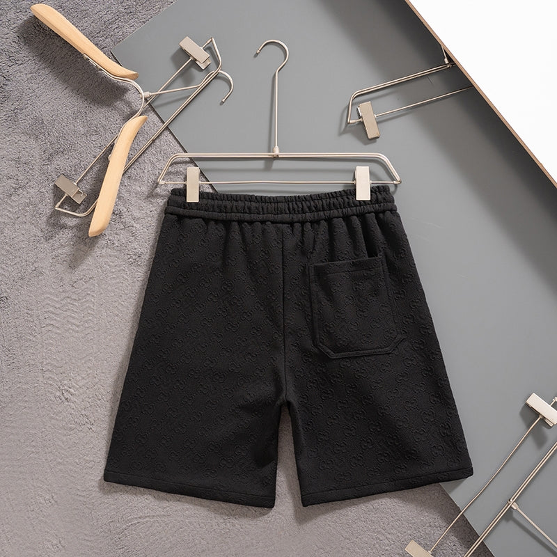 New spring and summer knitted embroidered shorts
