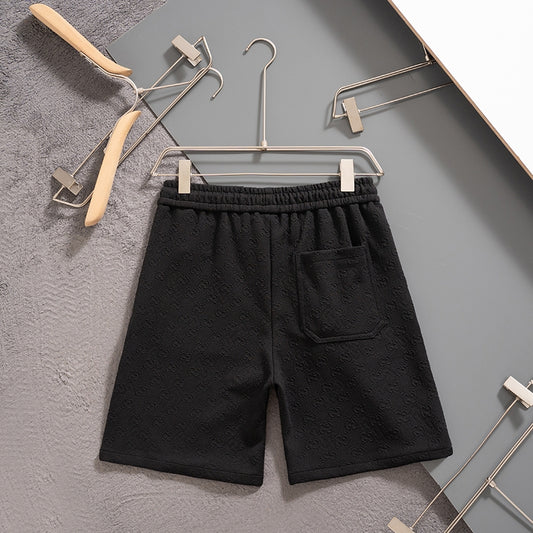 New spring and summer knitted embroidered shorts