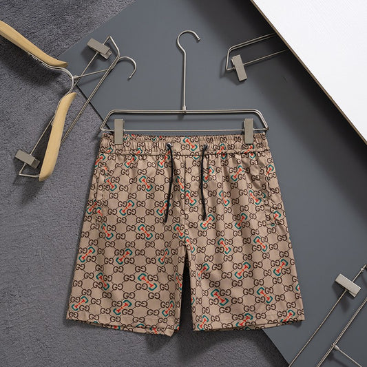 Dark brown outdoor quick-drying beach shorts