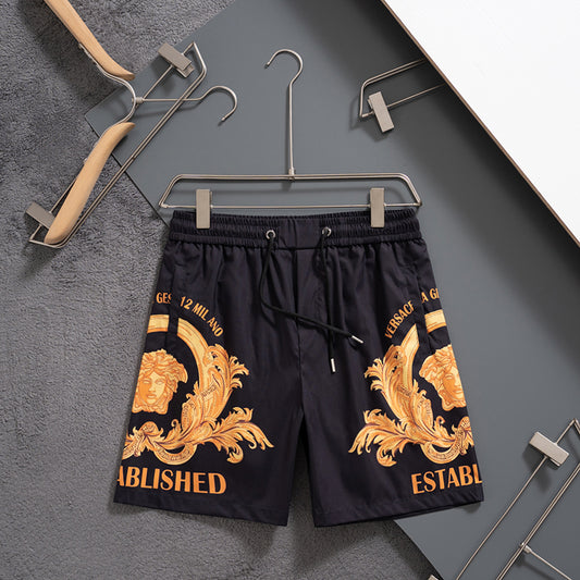 2025 latest golden quick-drying shorts beach pants