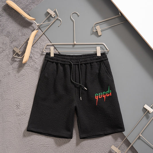New spring and summer knitted embroidered shorts