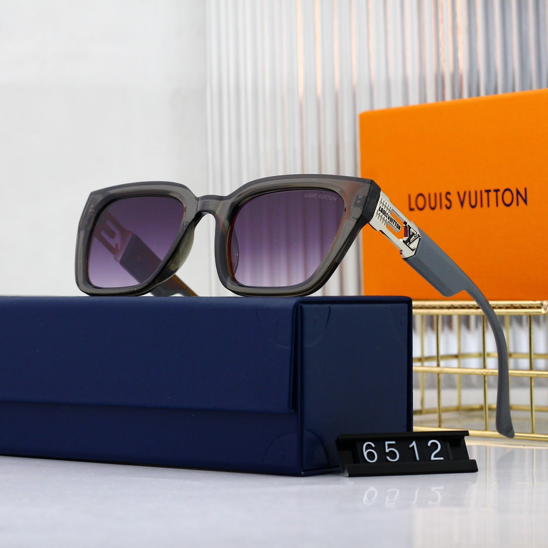 5-color hot-selling new cat-eye full-frame sunglasses 6512