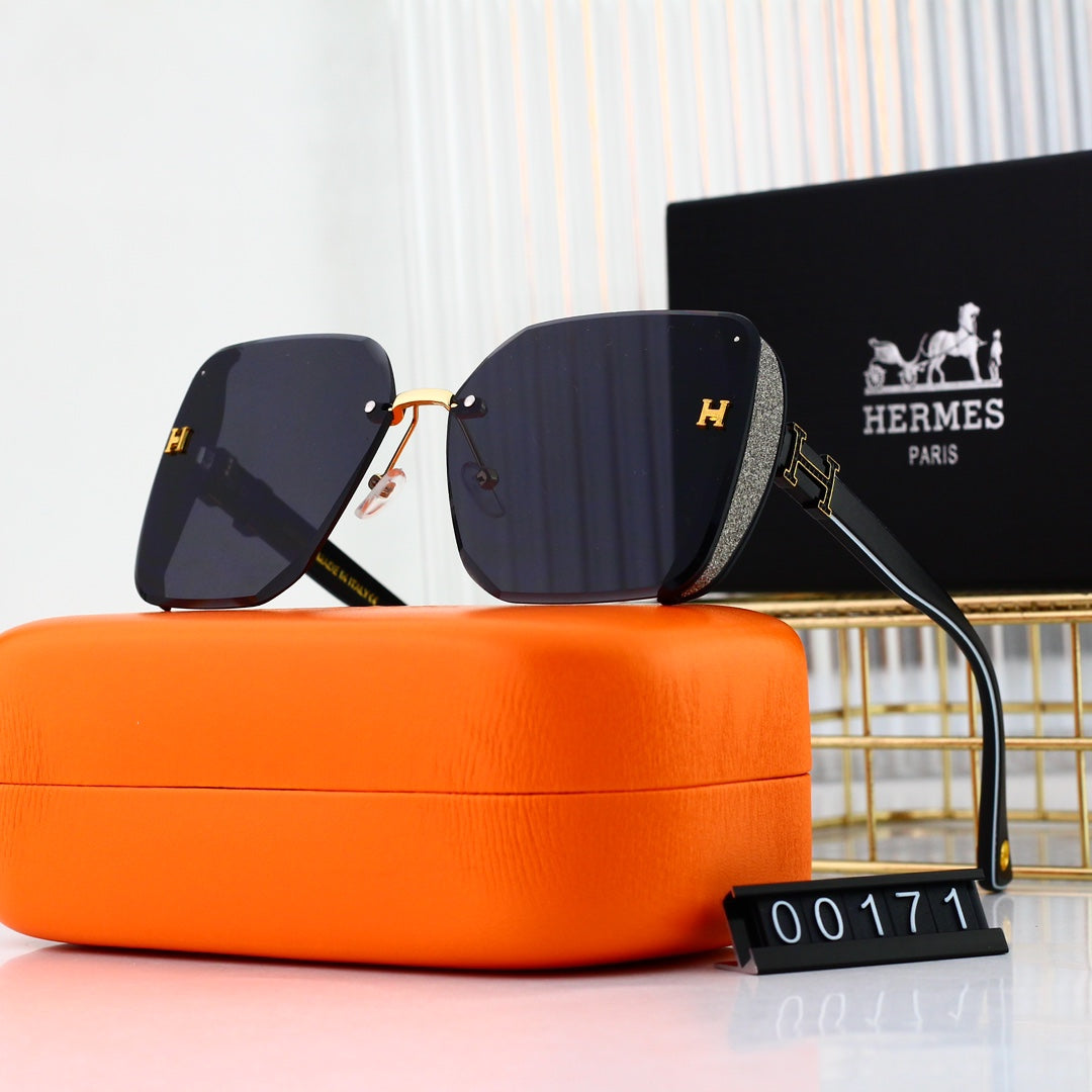 4 colors new popular frameless thin edge frosted sunglasses 00171