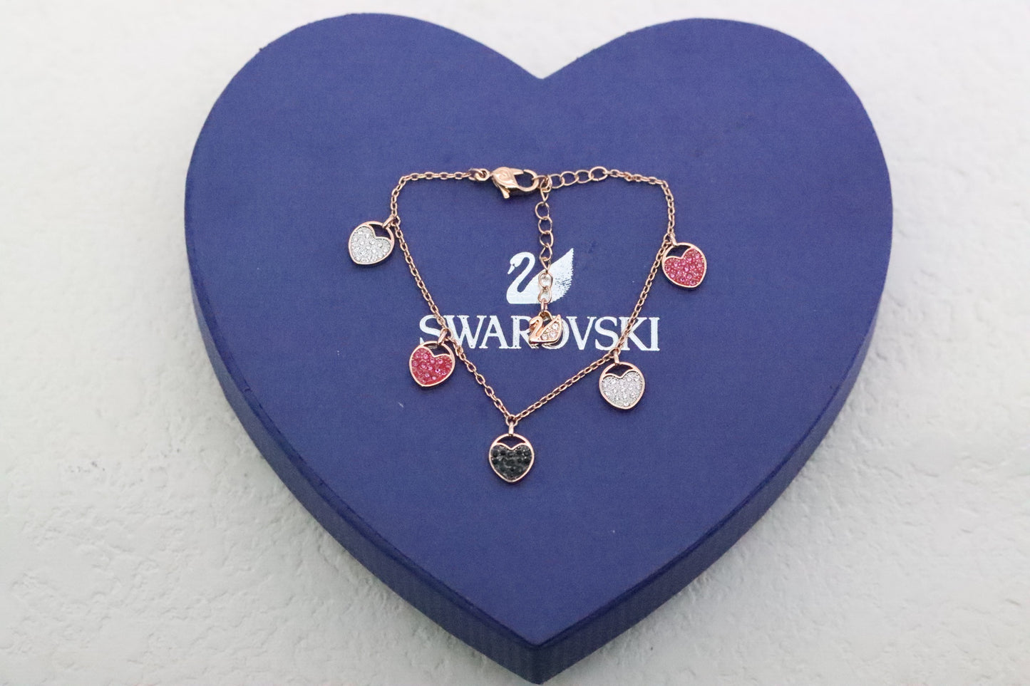 Rose gold heart bracelet
