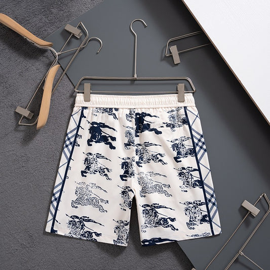 Off-white quick-drying beach shorts