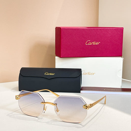 Frameless two-tone sunglasses