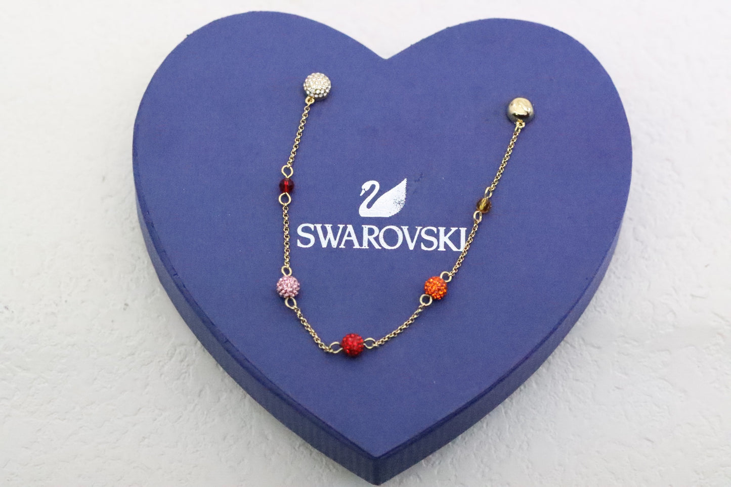 Gradient orange-red ball bracelet