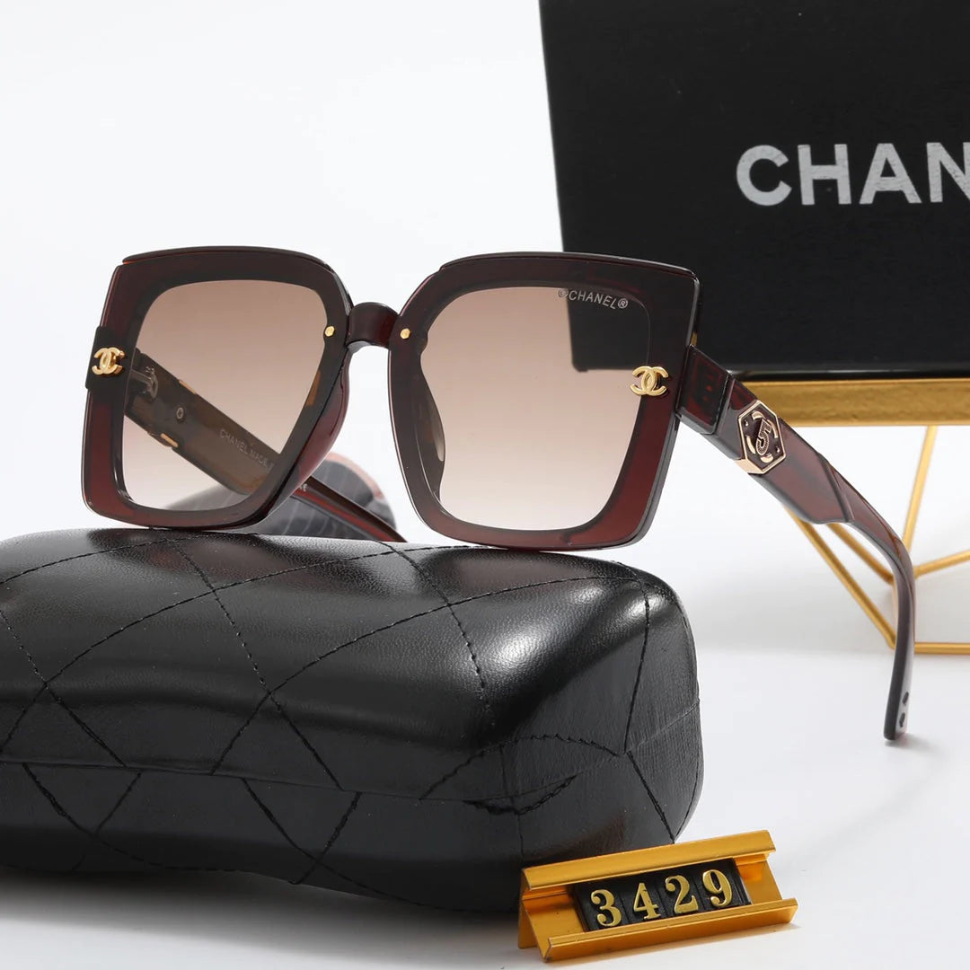 4 color fashion size 5 double C temple polarized sunglasses