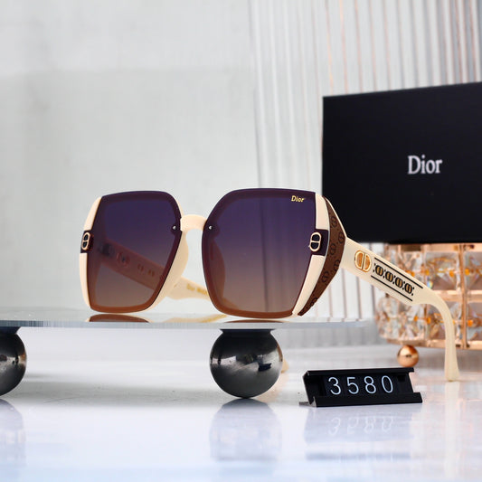 Half Frame Square Gradient Sunglasses