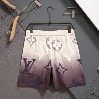 The latest white and purple gradient quick-drying shorts and beach pants