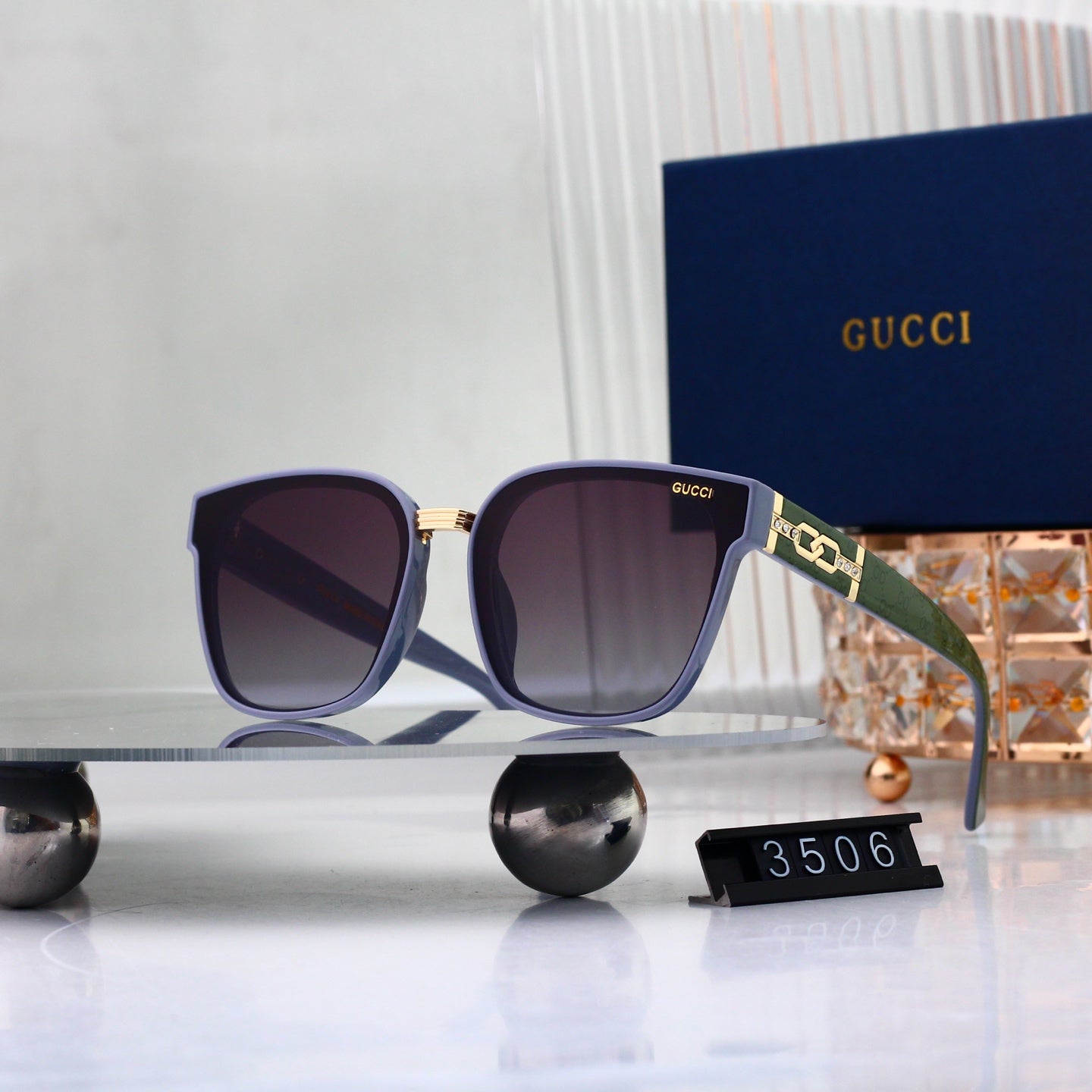 Full Frame Cat Shape Gradient Sunglasses