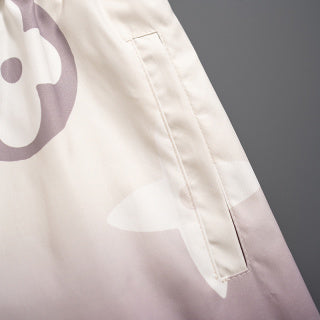 The latest white and purple gradient quick-drying shorts and beach pants