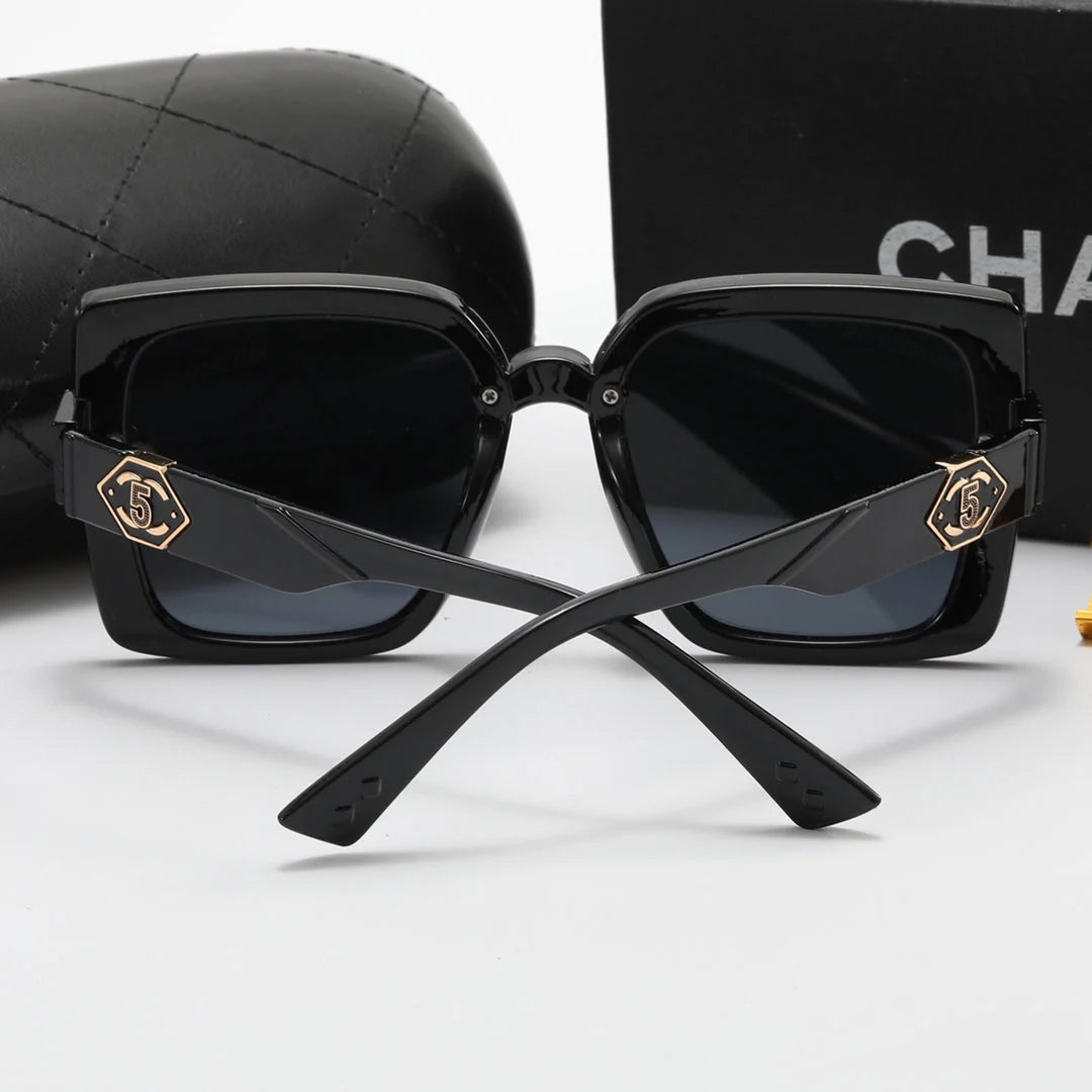 4 color fashion size 5 double C temple polarized sunglasses